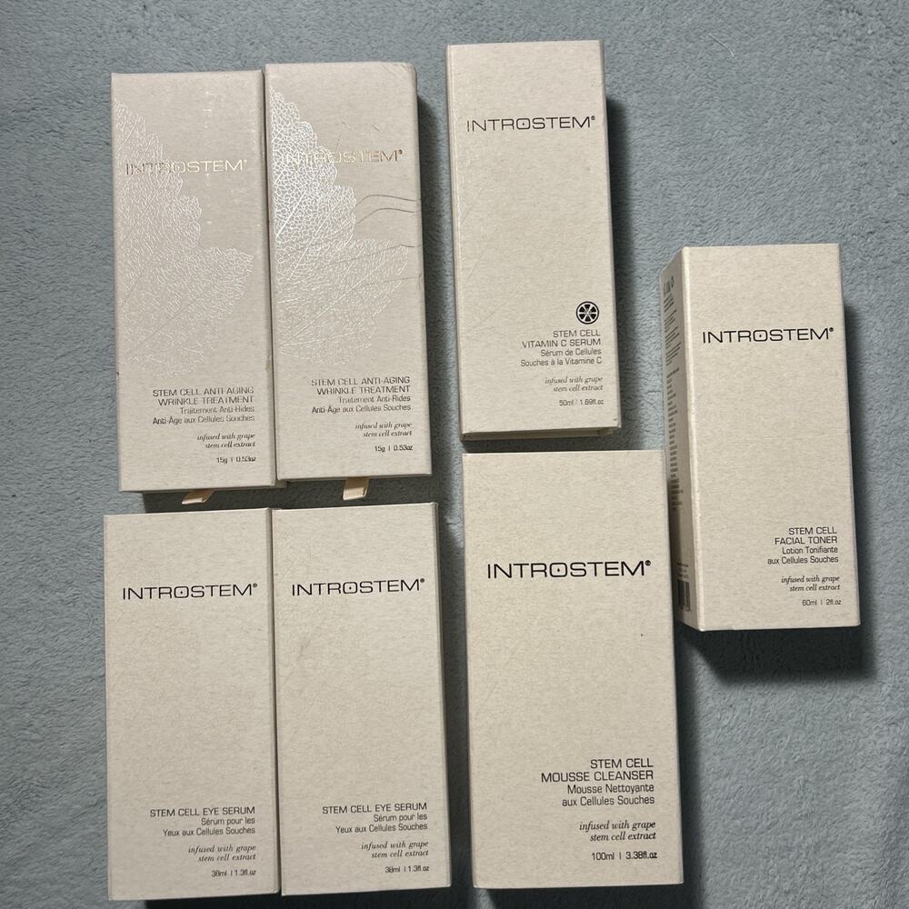 Introstem Authentic Bundle ! Anti Aging Wrinkle Eye Serum VitisCell Mousse